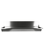 Stainless steel commercial hand wash basin 1800mm wide with 3 tap holes and splash guard view 2