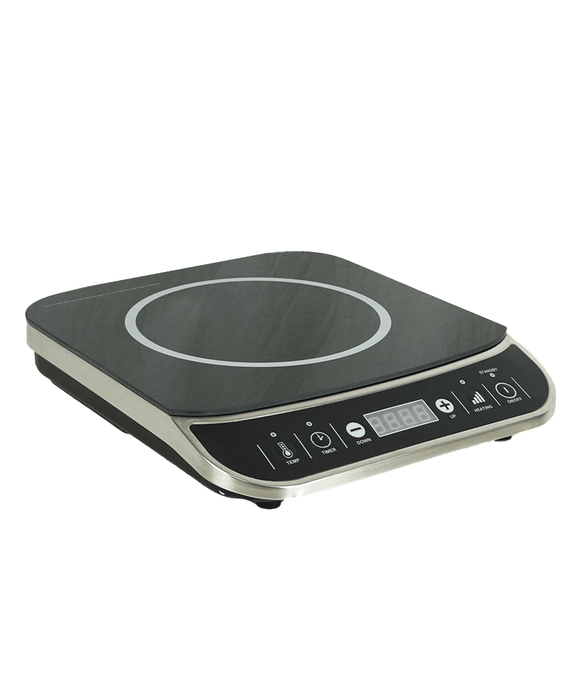 Combisteel TOP 2000W induction cooking top, compact tabletop model with digital control view 5