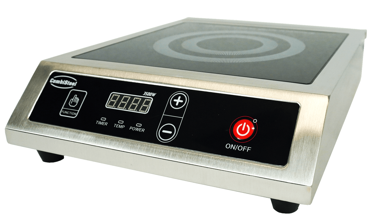 Stainless steel induction cooking top with digital controls view 5