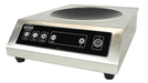 Stainless steel induction wok cooking top with digital control panel view 2