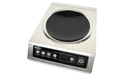 Stainless steel induction wok cooking top with digital control panel view 3