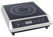 Stainless steel induction cooking top with touch screen controls