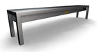 Stainless steel heated overshelf with ceramic top and five heating elements, 1800mm wide view 2
