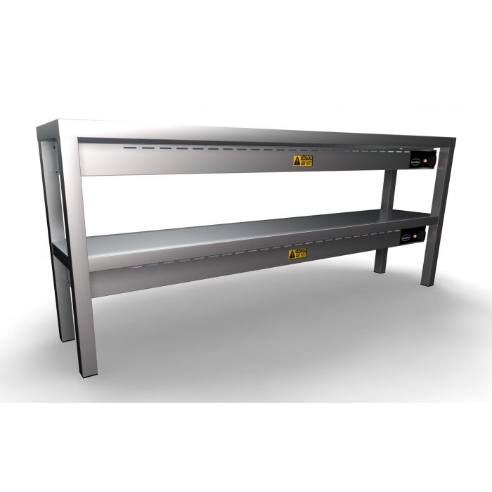 Combisteel Overshelf Ceramic Heated 2 Levels 1600 8 Heaters of 250W