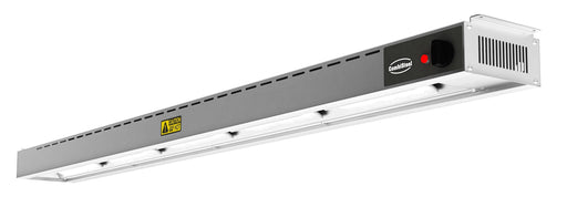 Combisteel stainless steel ceramic overhead warmer with five heater elements, 1800mm wide