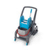 Combisteel JET 720S grey cleaning trolley with two mop buckets and wringer attachment view 2
