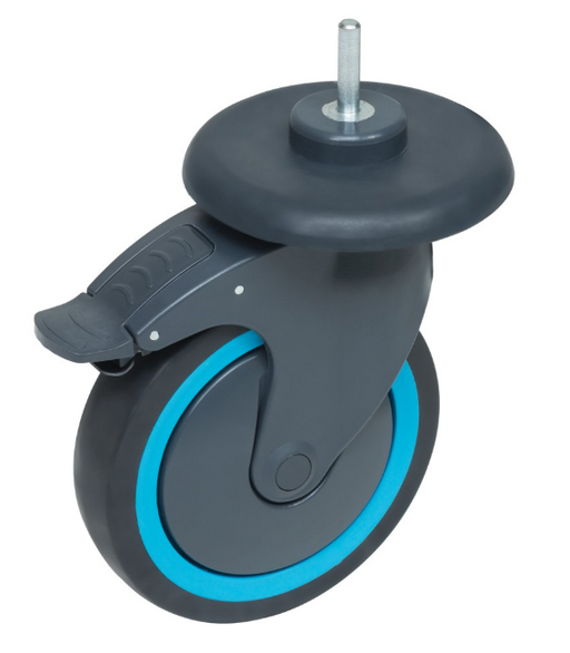 Castor wheel with brake attachment for Combisteel catering equipment
