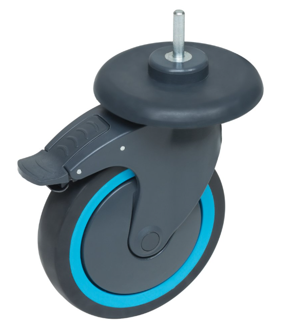 Castor wheel with brake attachment for Combisteel catering equipment