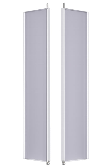 Combisteel stainless steel side panel set for refrigeration unit, 630mm length