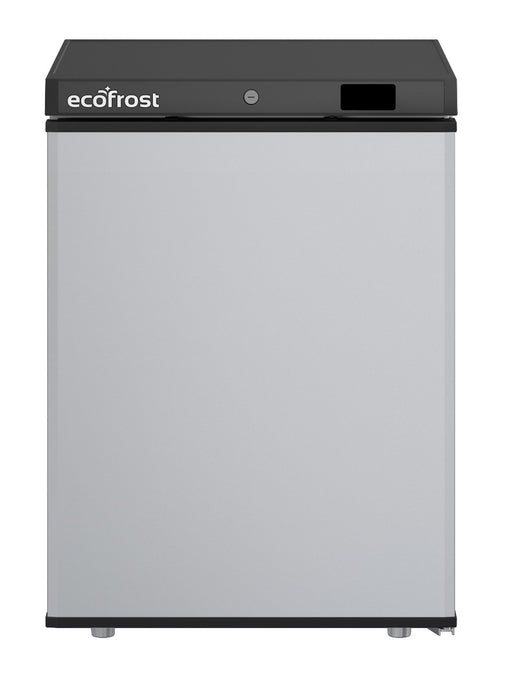 Stainless steel single door tabletop counter freezer with digital display view 2