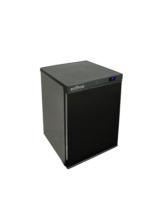 Stainless steel single door tabletop counter freezer with digital display view 3