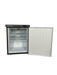 Stainless steel single door tabletop refrigerator with digital display panel view 3