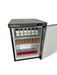 Stainless steel single door tabletop refrigerator with digital display panel view 5