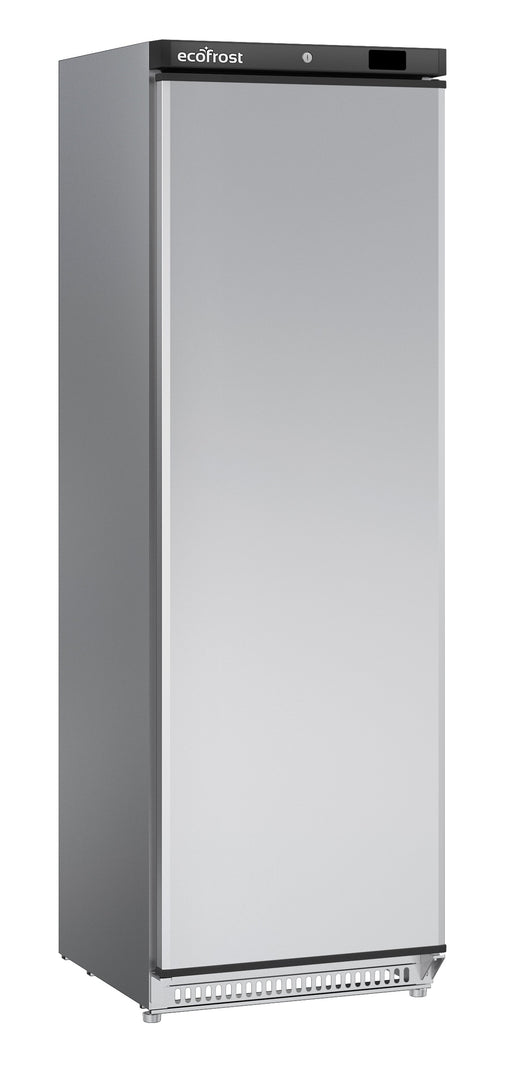 Stainless steel single door commercial freezer, 600mm wide, 1875mm tall