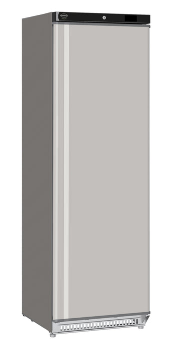 Stainless steel single door upright refrigerator with digital display panel