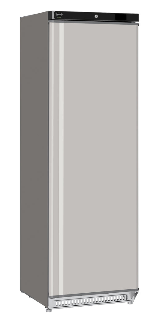 Stainless steel single door upright refrigerator with digital display panel