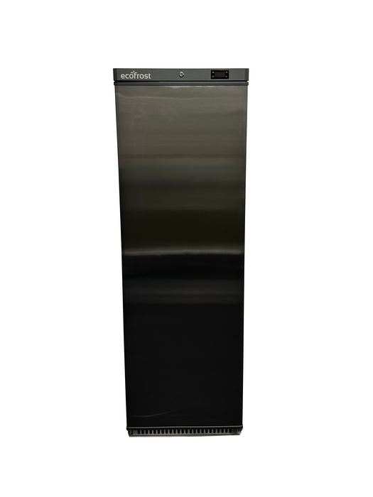 Stainless steel single door commercial freezer, 600mm wide, 1875mm tall view 3