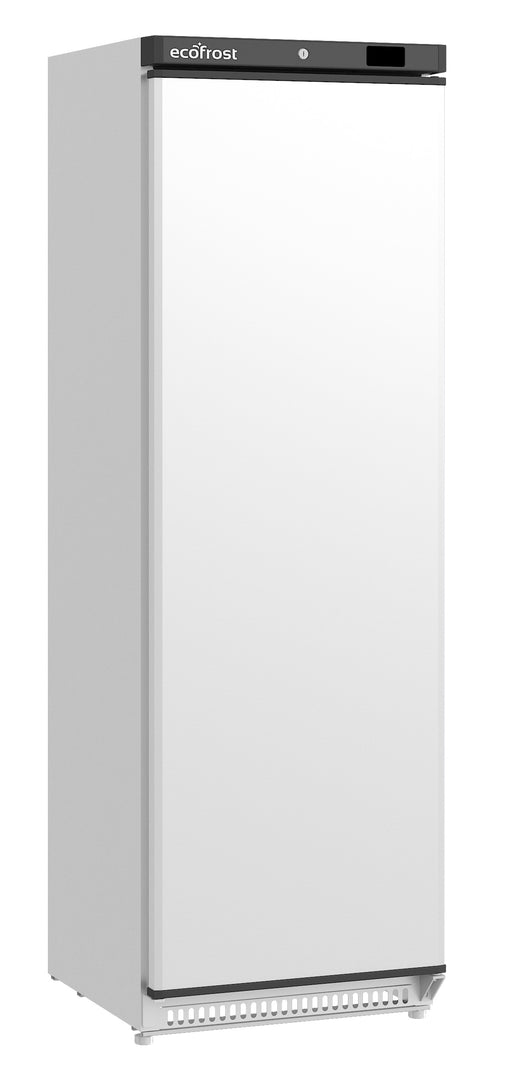 White Combisteel DOOR 400L single door upright freezer with digital display panel