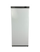 White single door upright refrigerator with digital temperature display and lockable right hand door view 6