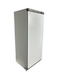 White single door upright refrigerator with digital temperature display and lockable right hand door view 7