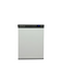 White single door tabletop freezer with digital display and right-hinged door view 4
