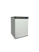 White single door tabletop freezer with digital display and right-hinged door view 5
