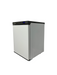 White single door tabletop freezer with digital display and right-hinged door view 6