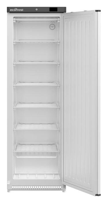 White Combisteel DOOR 400L single door upright freezer with digital display panel view 3