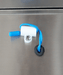 Stainless steel Combisteel blast chiller with right-hinged door and guide pairs. view 3