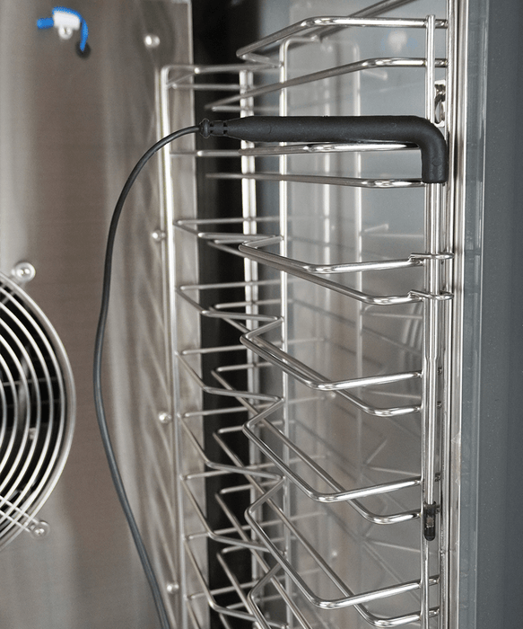 Stainless steel Combisteel blast chiller with right-hinged door and guide pairs. view 6