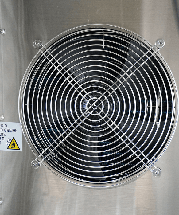 Stainless steel Combisteel blast chiller with right-hinged door and guide pairs. view 5