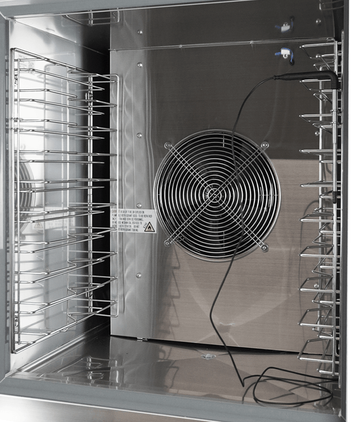 Stainless steel Combisteel blast chiller with right-hinged door and guide pairs. view 2
