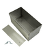 Stainless steel drip tray with welded seams and mounting bracket