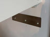 Stainless steel drip tray with welded seams and mounting bracket view 3