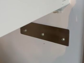 Stainless steel drip tray with welded seams and mounting bracket view 3