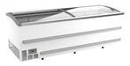 Combisteel white chest freezer with digital display and LED lighting