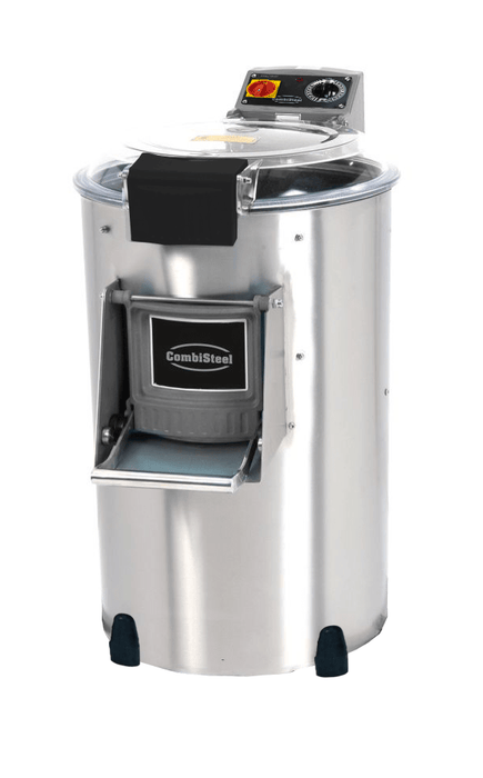 Stainless steel freestanding potato peeling machine with control knob