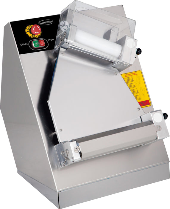 Combisteel stainless steel dough roller with 40cm roller length and adjustable thickness settings