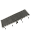Stainless steel floor grid 927mm wide, 300mm deep with drainage connection view 5