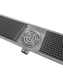 Stainless steel floor grid with drainage connection, 1181mm width view 4