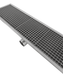 Stainless steel floor grid with drainage connection, 1181mm width view 5