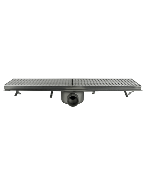 Combisteel stainless steel floor grid with 75mm drainage connection view 2