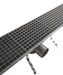 Stainless steel floor grid with drainage connection, 1144mm wide view 4