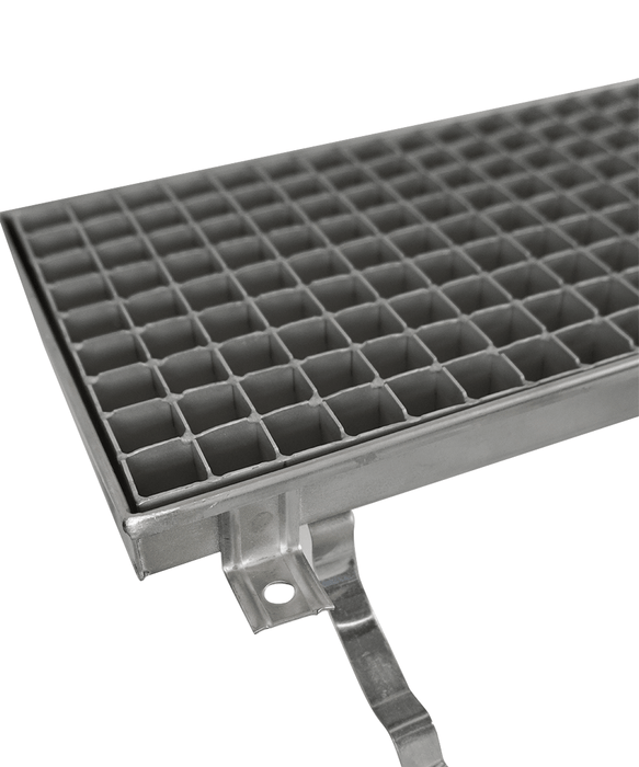Stainless steel floor grid with drainage connection, 1144mm wide view 5