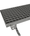 Stainless steel floor grid with drainage connection, 1144mm wide view 5