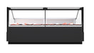 Combisteel freestanding refrigerated meat display case with plate cooling rick view 2