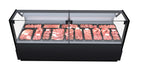 Combisteel freestanding refrigerated meat display case with plate cooling rick view 3