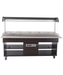 Mahogany refrigerated buffet display case with LED lighting and five GN container capacity view 7