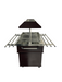 Stainless steel refrigerated buffet display case with three GN 1/1 wells and LED lighting view 5