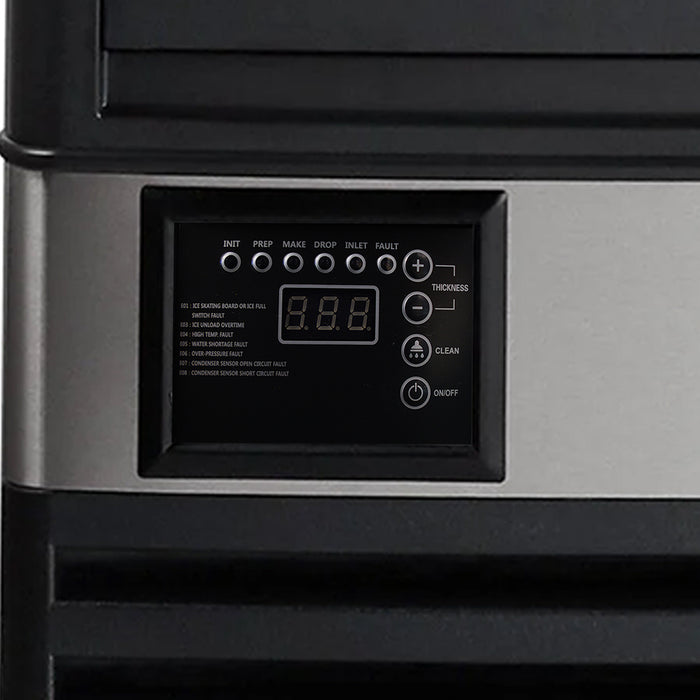 Combisteel stainless steel ice cube maker, compact countertop unit view 6